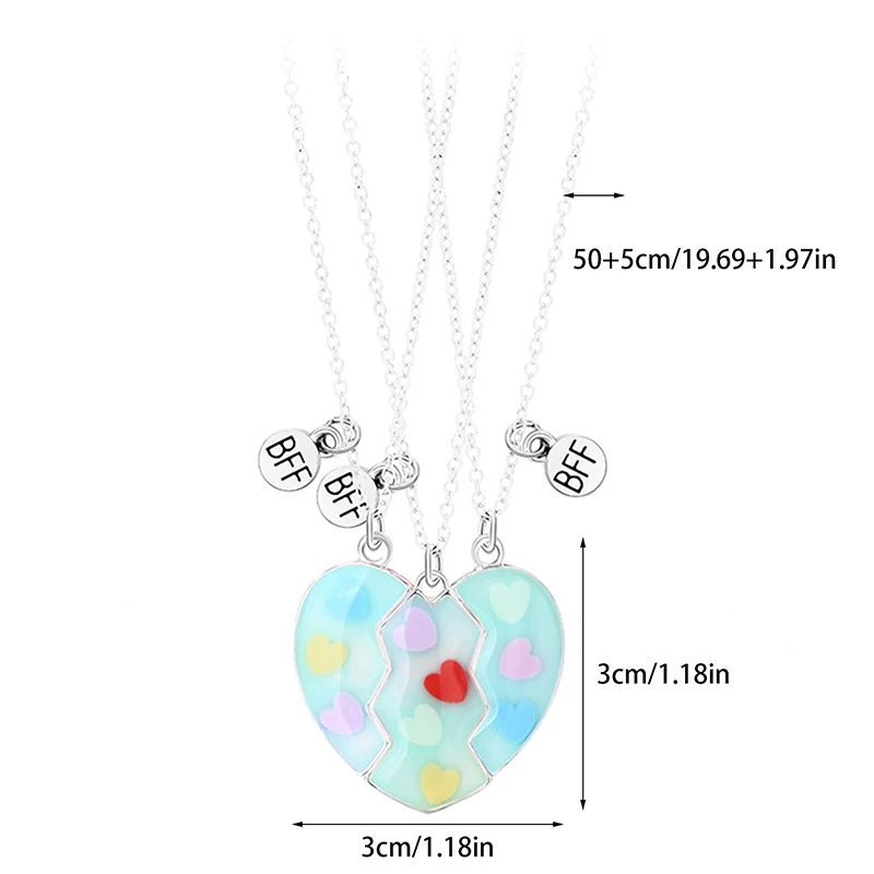Модная подвеска в виде разбитого сердца 3 шт./компл. |