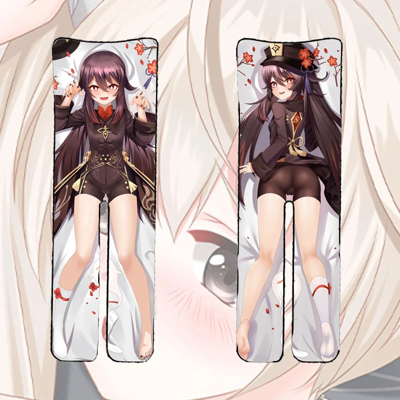 

Adult Anime Dakimakura Genshin Impact Pillowcases Hutao Keqing Sexy Girl Sleeping Split Leg Cushion Covers With Hole Wholesale