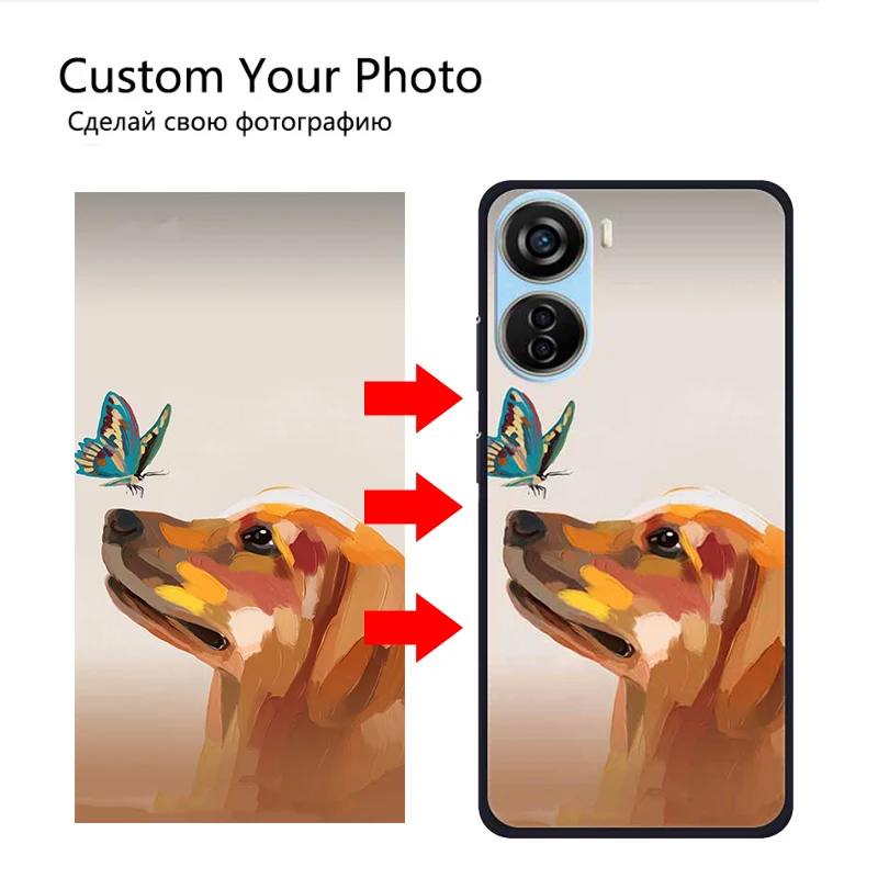 Индивидуальные чехлы для ZTE Axon 40 Lite Ultra Axon40 Pro 50 мягкие искусственные силиконовые