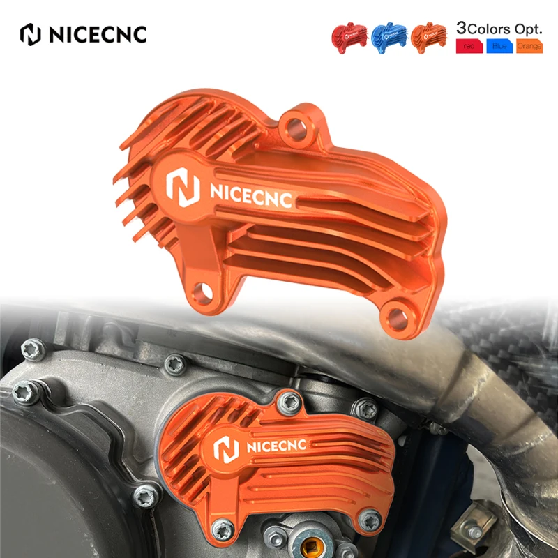 NiceCNC Water Pump Cover Protecror Orange For KTM 250 300 EXC XCW 2020-2023 250SX 250XC 300XC 2019-2022 Aluminum CNC Machined