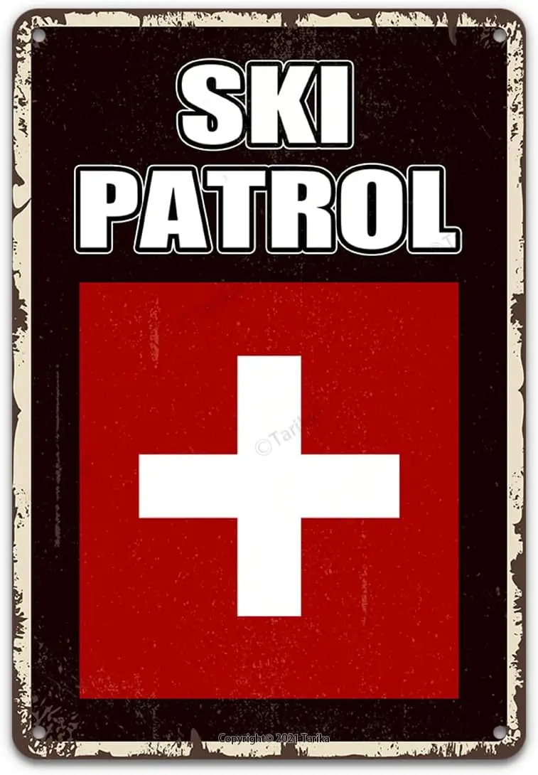 Тарика горнолыжный патруль деревенский снег ГОРНОЛЫЖНЫЙ СКЛОН металлический