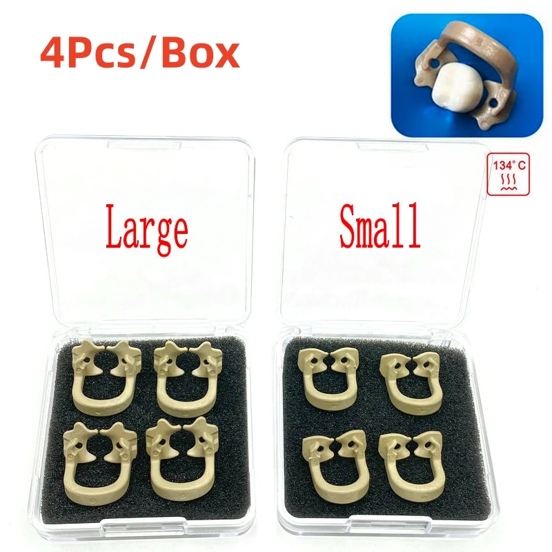 

4Pcs/Box Dental Rubber Dam Clamps Barrier Clip Resin Material Small and Large For Dental Lab Dentist Tools Dentistry Product