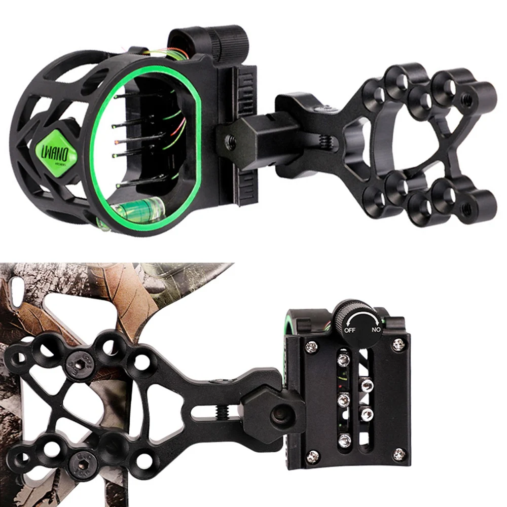 

2022 5-Pin M1 Bow Sight Compound Bow Sight Arrows Rest Stabilizer Aluminum Structure for Compound Bow Sight Hunting Accessories