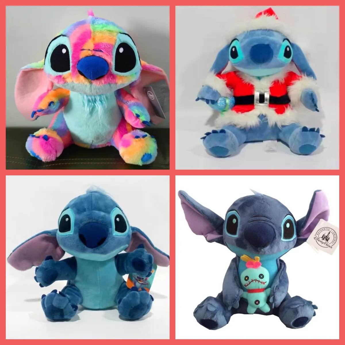 Рождественская красочная ультрамягкая плюшевая игрушка Disney Animated Series Lilo &amp Stitch