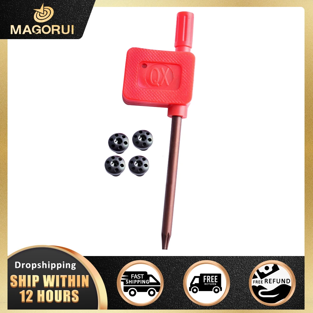 

MAGORUI 4 шт. винты из нержавеющей стали 1911 для захвата черный серебристый цвет тактические аксессуары для охоты