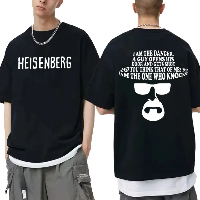 

Breaking Bad Heisenberg Double Sided Print T-shirts Crewneck Short Sleeve Men's Loose Streetwear Men Women Fashion Casual Tshirt