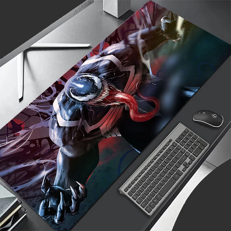 

Mouse Pad Gaming Marvel Venom Anti-skid Anime Mouse Mats Keyboard Mat Laptop Pc Accessories Computer Desk Accessories 900x400