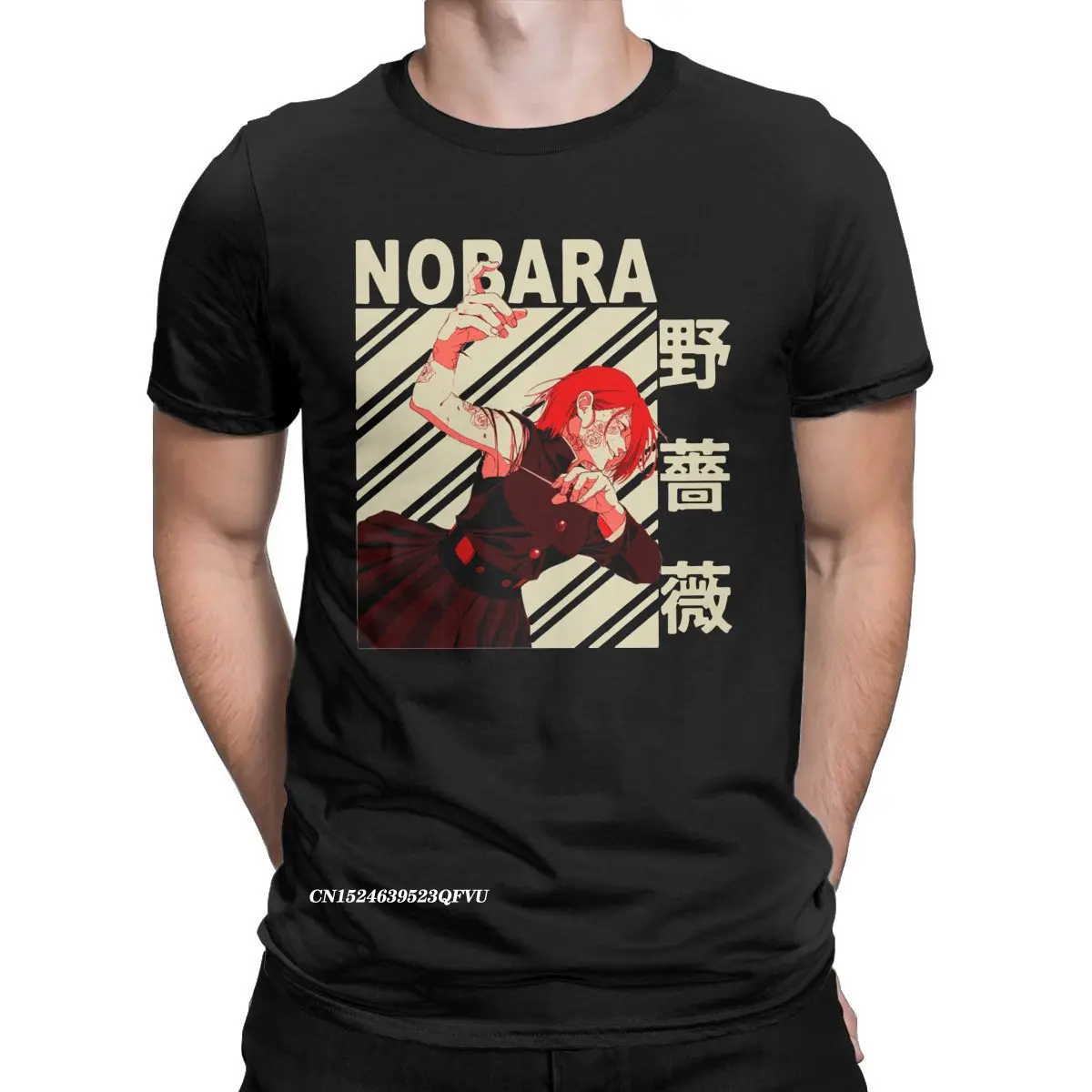 

Nobara Kugisaki Vintage Art Jujutsu Kaisen T Shirts Men Pure Cotton T-Shirt Harajuku T Shirts Graphic Clothes Adult