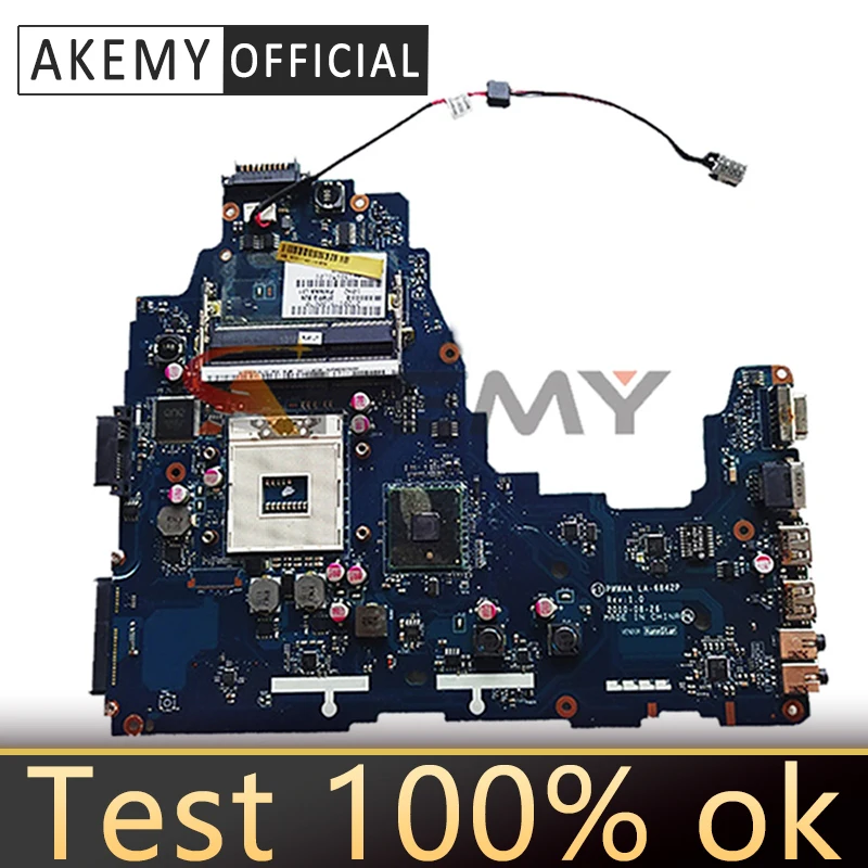 

Материнская плата AKEMY K000111440 PWWAA LA-6842P для ноутбука Toshiba C660 C660-1F1 K000111440 DDR3, протестированная Гарантия 60 дней, Бесплатный ЦП