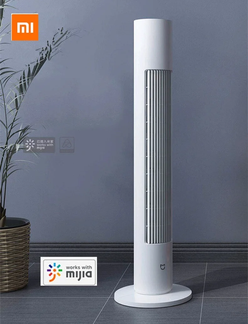 

Xiaomi Mijia Smart Bladeless Standing Fan Intelligent Leafless Pedestal Fan Mi Home APP Remote Control