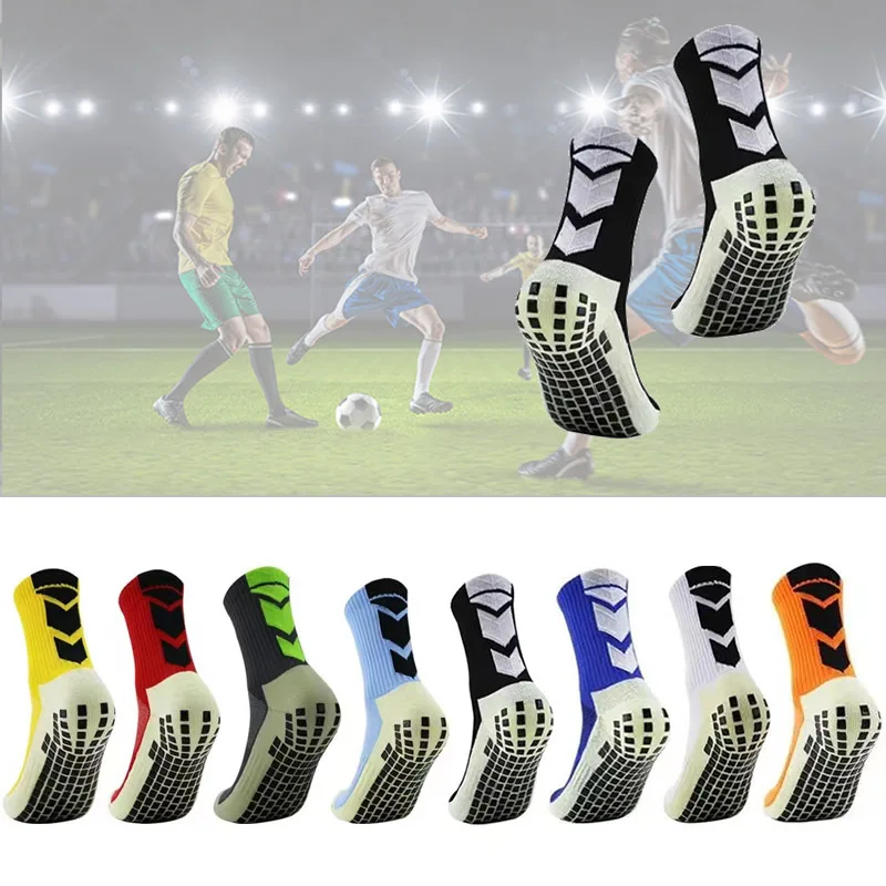 

Football Socks High-Quality Cotton Anti-Slip Sweat-Absorbing Football Socks Cotton Sports Cycling Running Riding Socks Hot Sale