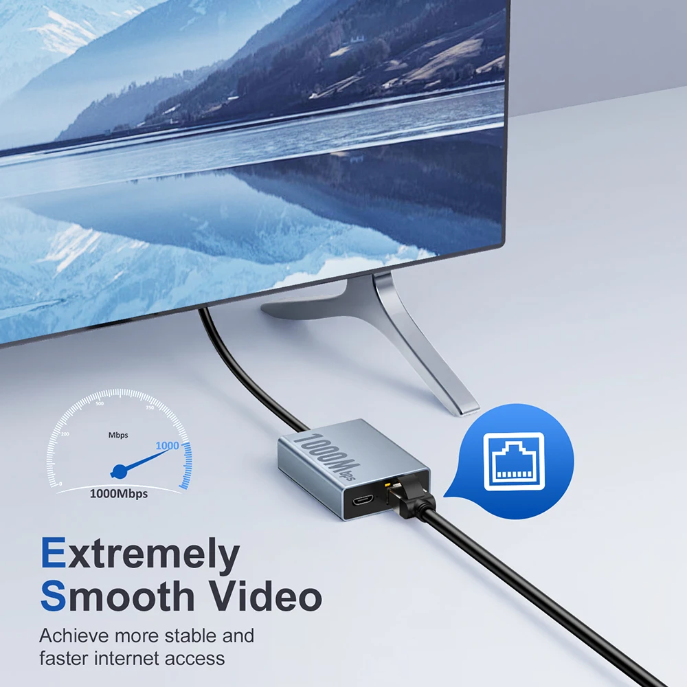 Goelely 2025 Новый Ethernet-адаптер Micro USB для Fire TV Stick 1000 Мбитс RJ45 TV Stick Адаптер, совместимый с Fire TV Stick 4K (art.: 3920cc81bd718) - 3920cc81bd718