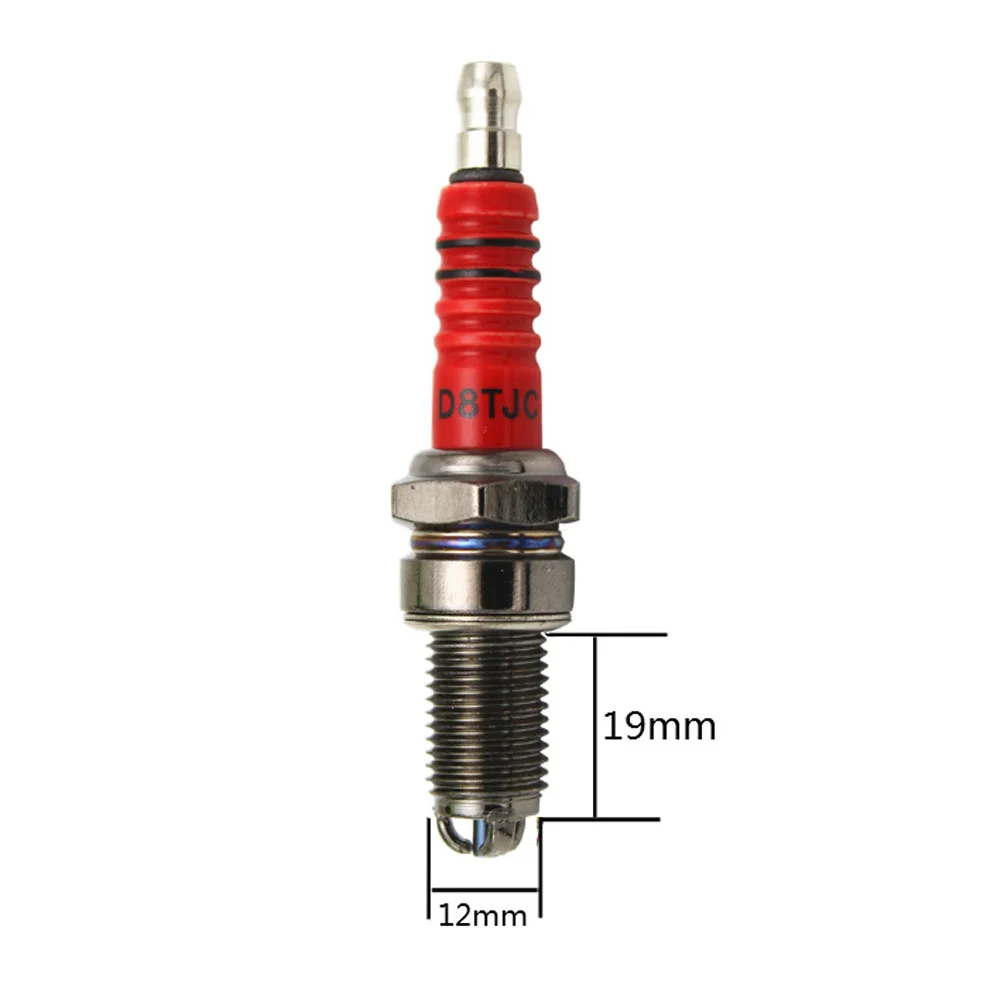 2 шт. Свеча зажигания D8TC D8EA DR8EA 125cc 150cc 200cc 250cc CG125 CF250 CH250 ATV GY6 металлическая 76 мм