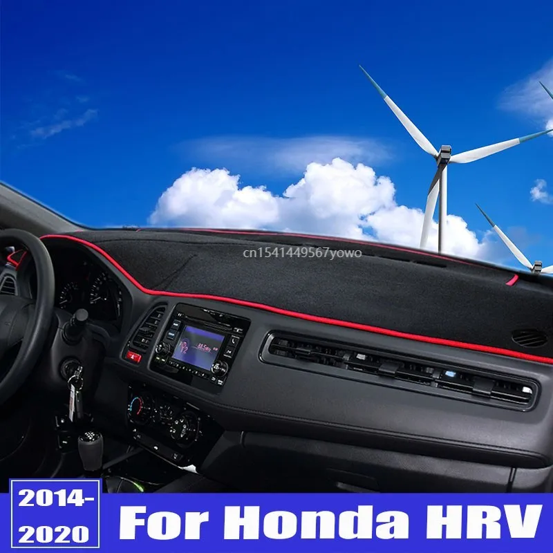 

Car Dashboard Cover Mat Sun Shade Pad Instrument Panel Carpets For Honda HRV HR-V RU 2014-2016 2017 2018 2019 2020 Accessories