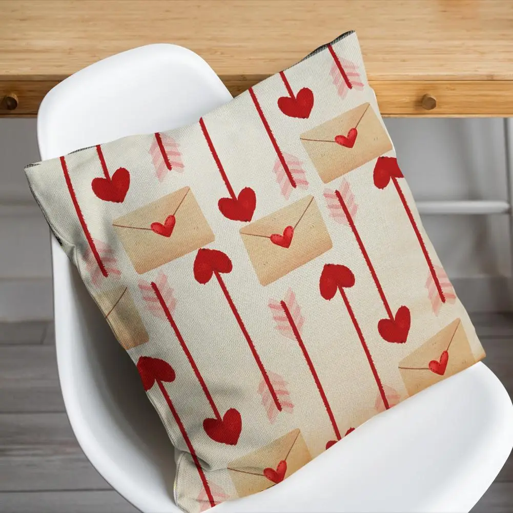 

Removable Washable 18 Inch Heart Shaped Pattern Cushion Throw Case for Office