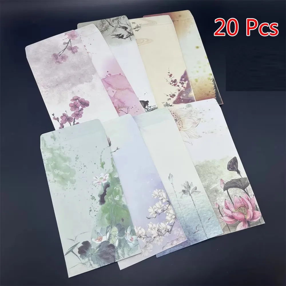 

20 Упаковок Классических Бумажных Конвертов, Винтажные Свадебные Приглашения, Подарки, Офисные Принадлежности, Блоки Для Писем