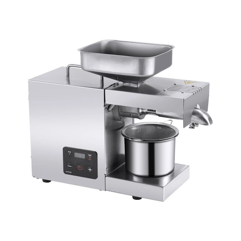 

1.5L Stainless Steel Oil Press Household Automatic Spiral Temperature Control Press Peanut Sesame Cold and Hot Pressing 700W