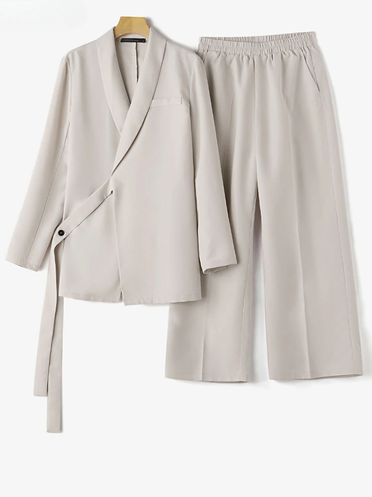 2 шт. модные топы с длинными рукавами брючные костюмы женские рабочие блейзеры