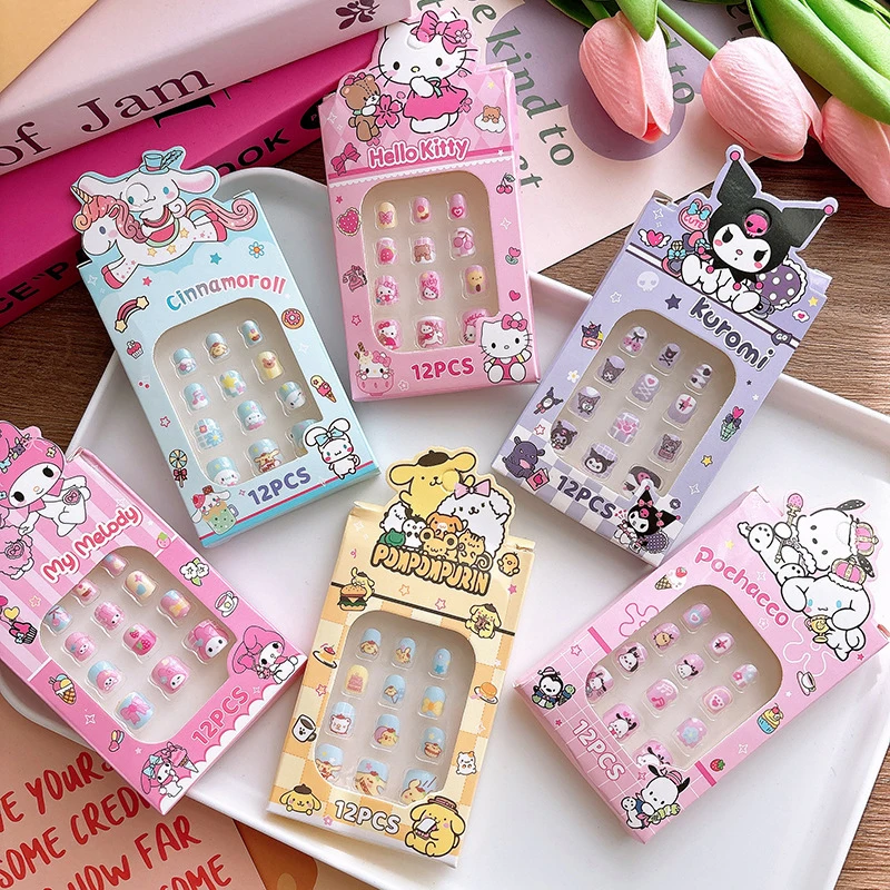 Детские наклейки для ногтей с милым принтом периферийные устройства в стиле