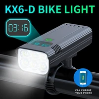 6 t6 bicycle lantern digital display bicycle lihgts mtb bicycle lighting usb rechargeable light mountain headlight for bicycle