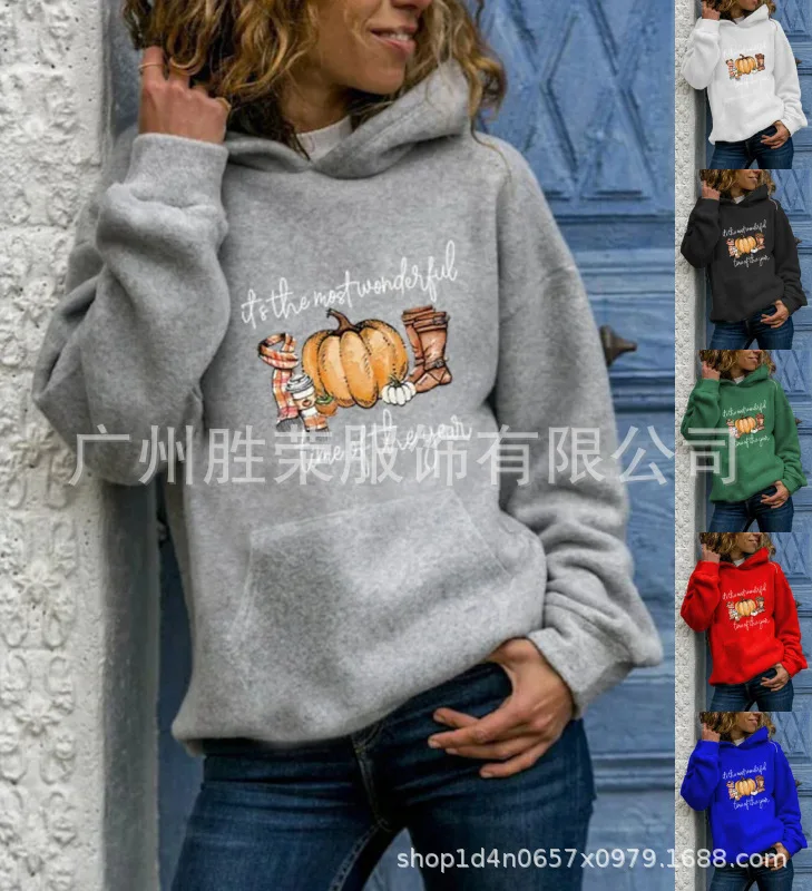 

Женский свитшот с длинным рукавом и капюшоном