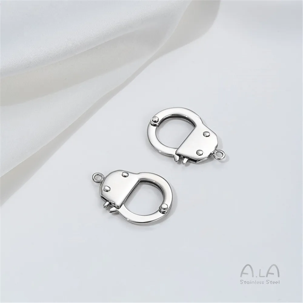 Невыцветающая маленькая пряжка для наручников из титановой стали 316