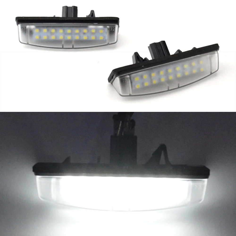 

2pcs 12V LED Car Number License Tail Plate Lights Bulb for Toyota Camry Aurion Sienta Belta Prius Avensis Verso LEXUS MITSUBISHI