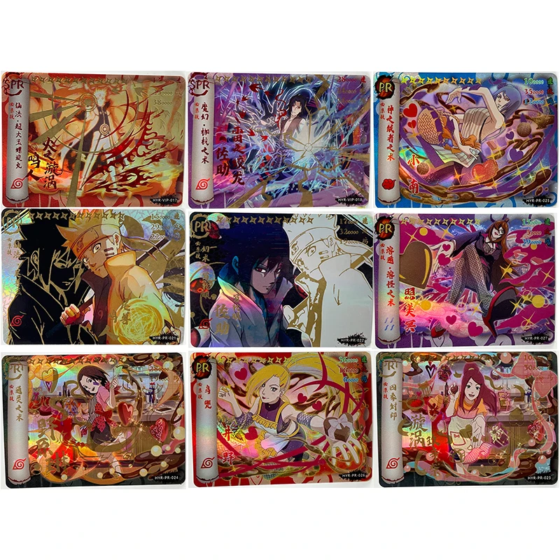 

Аниме NARUTO Kawaii PR Flash Card удзумаки Наруто Учиха Саске Конан игрушки для мальчиков коллекция солитеров подарок на день рождения