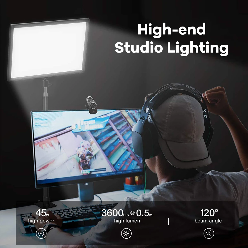 LED Video Light Photography Selfie Dimmable Panel Lighting Photo Studio Kits Live Stream Fill Lamp With Tripod Stand For Tiktok enlarge