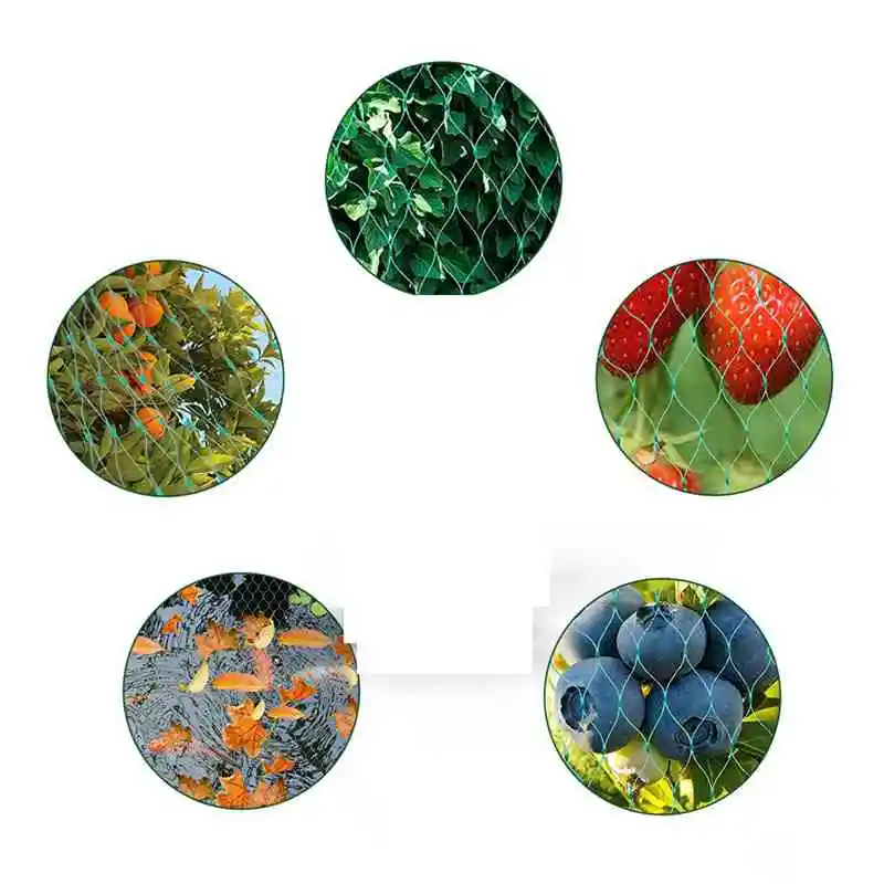 Садовая сетка защитная от птиц зеленая для садовых растений фруктовых деревьев с