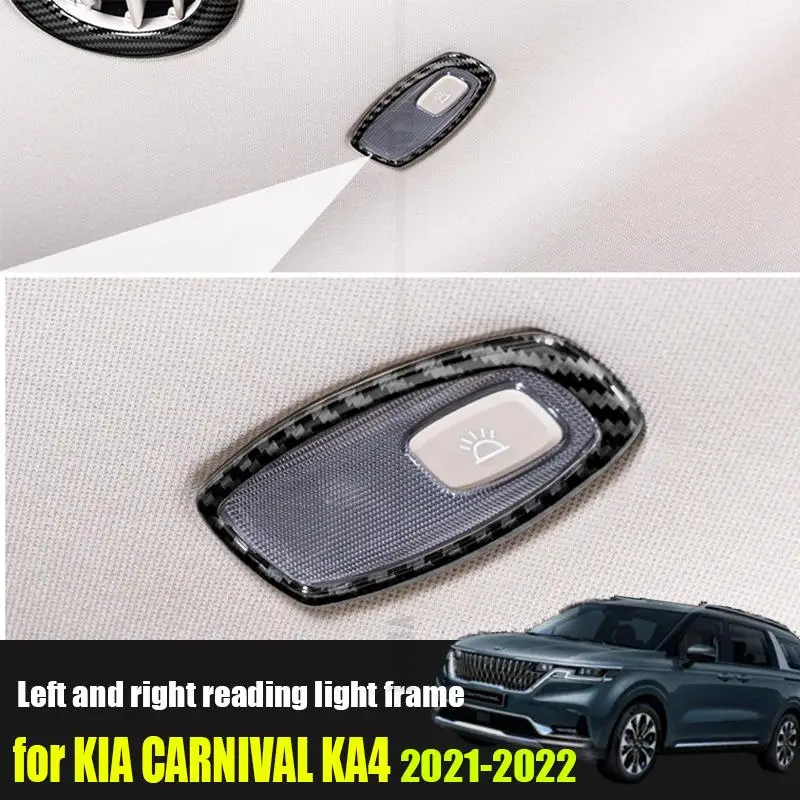 

For Kia Fiesta Sedona KA4 2021 2022 Roof Left and Right Reading Light Switch Decorative Frame Cover Installation