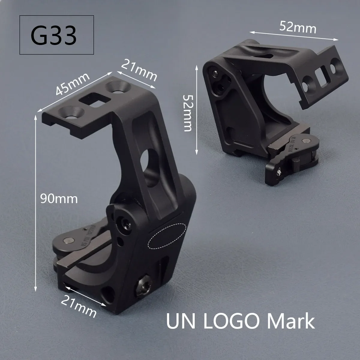 Тактическое крепление UN FTC для лупы G33 G43 551 552 553 558 голографическое с красной