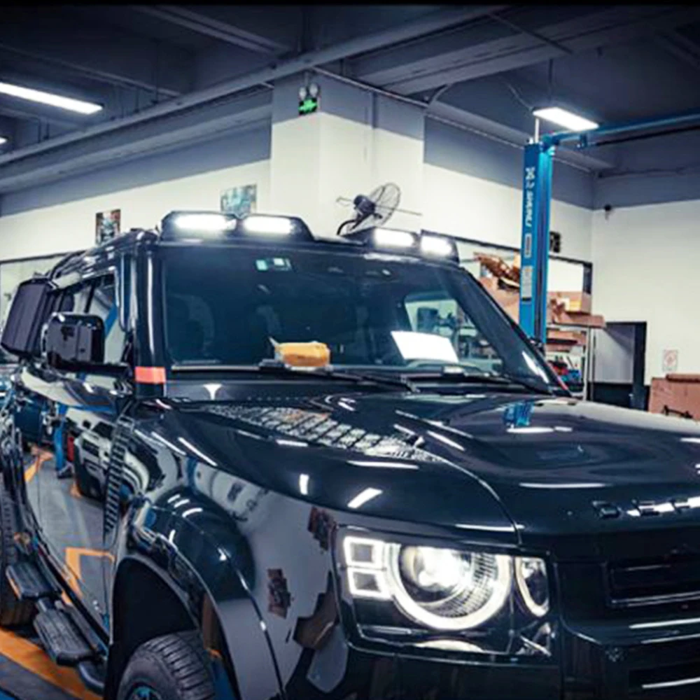 Для Land Rover Defender 90 110 130 спойлер на крышу верхний свет высокая яркость прожектор