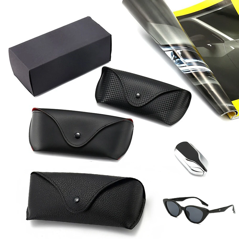 

Unisex Fashion Black Glasses Bag Protective Case Cover Women Men Portable Sunglasses Case Box Reading Eyeglasses Box Accessories