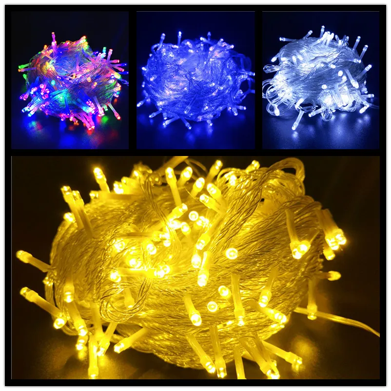 

Led Fairy String Lights Garlands Christmas Tree Decorations for Home Outdoor Wedding Party Garden Indoor Decor Curtain Lights