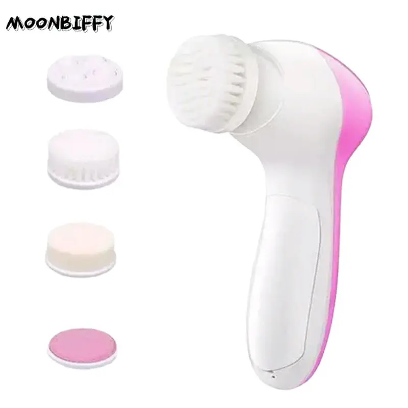 

5 In1 Electric Face Cleaning Brush Wash Face Machine Skin Pore Cleaner Body Cleansing Massage Skin Pore Cleaner Limpeza De Pele