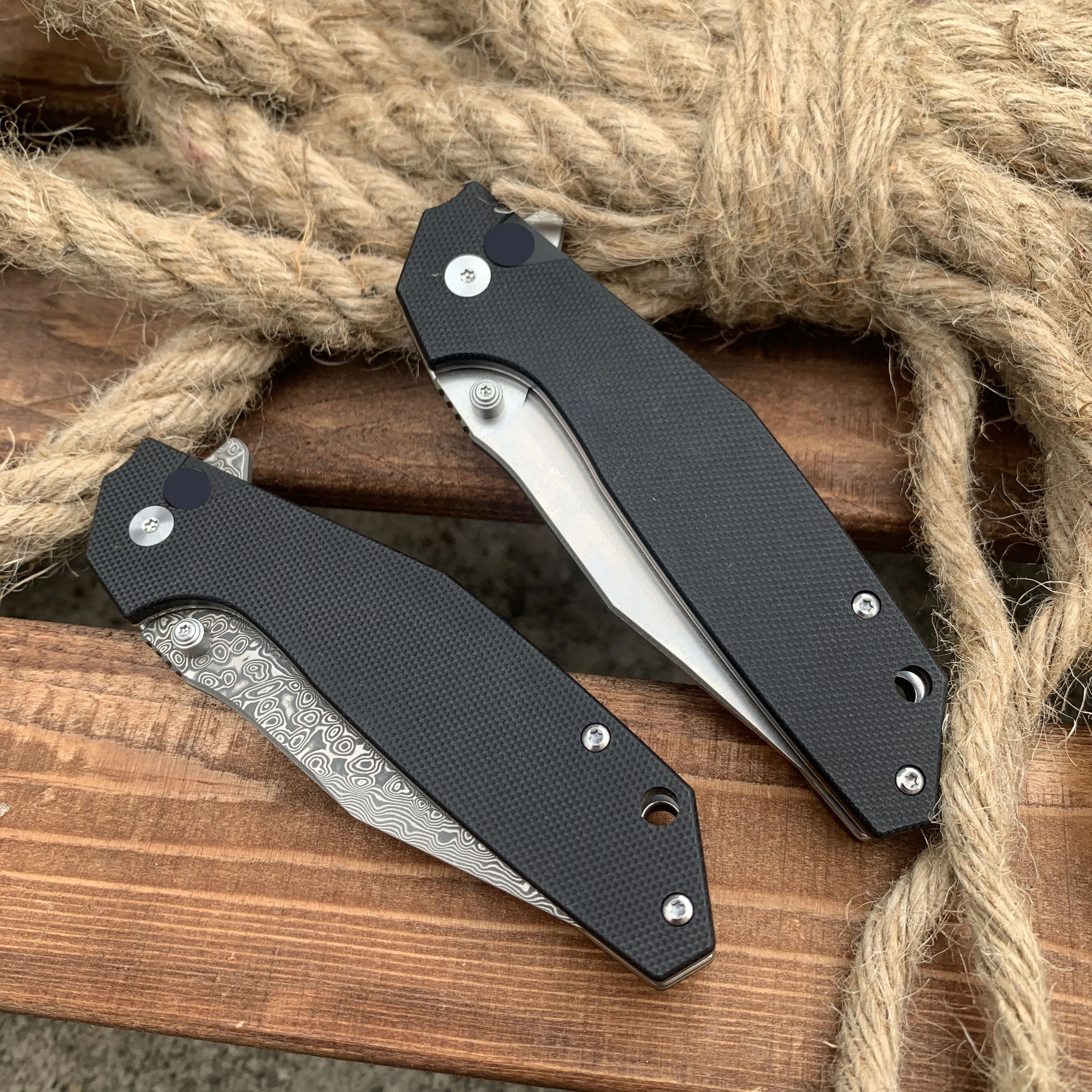 Мужской складной нож Flip Tactical Pocket Knife D2 или дамасское лезвие G10 EDC подходящий для