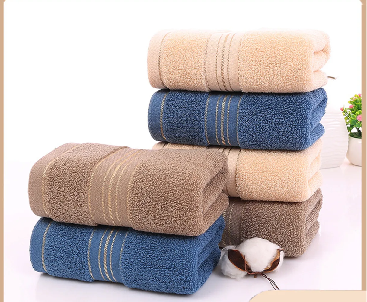 

Pure cotton towel absorbs water, does not shed hair, and does not fade. Household face wash towels are soft and absorbent. All