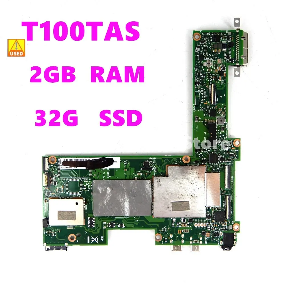 T100TAS 32GB SSD 2GB RAM материнская плата REV 2,0 для ноутбука ASUS T100TAS материнская плата T100TAS 100% б/у