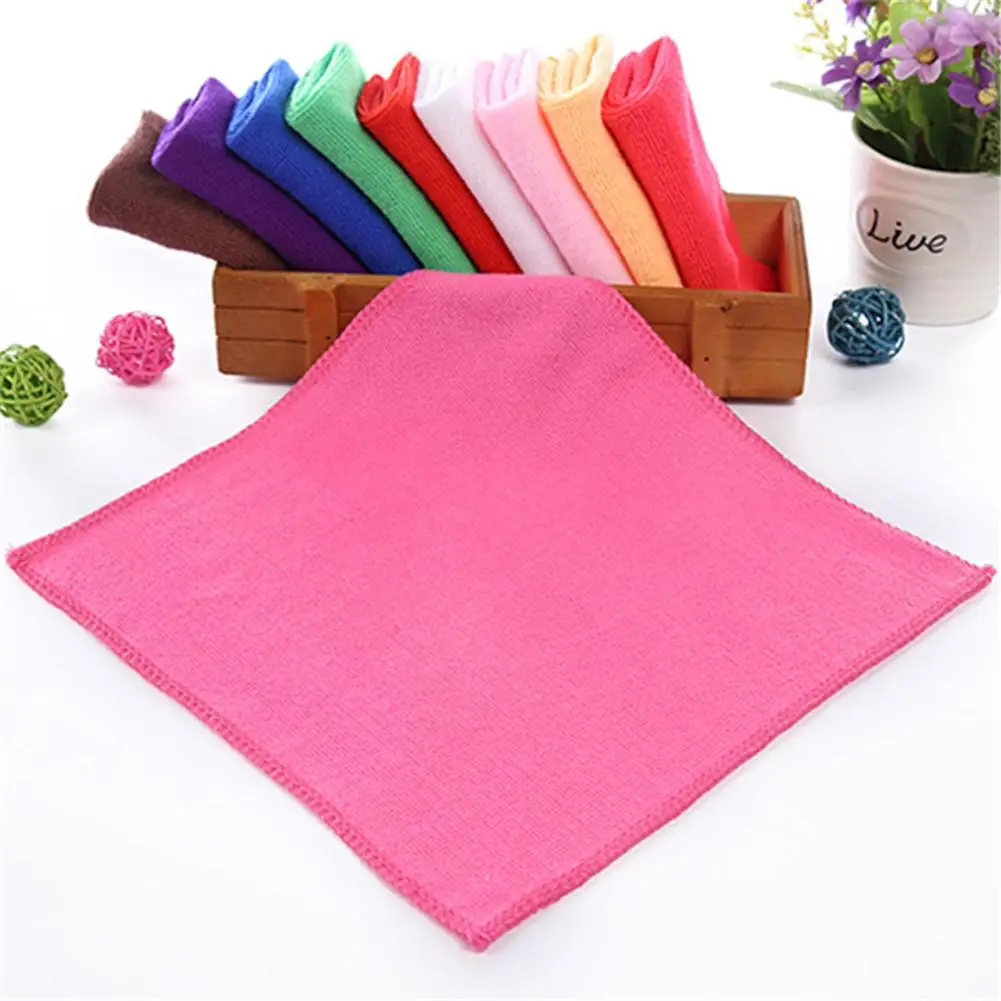 

[ READY STOCK ] Soft Comfortable Hand Towels Super Absorbent Quick Drying Square Towel Bathroom Kitchen Accessories (25 X 25cm)