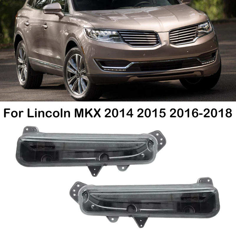 Фото Светодиодные дневные ходовые огни DRL для Lincoln MKX 2014 2015 2016 2017 2018, передний бампер, противотуманные фары FAIZ-13200-C FAIZ-13200-D №1