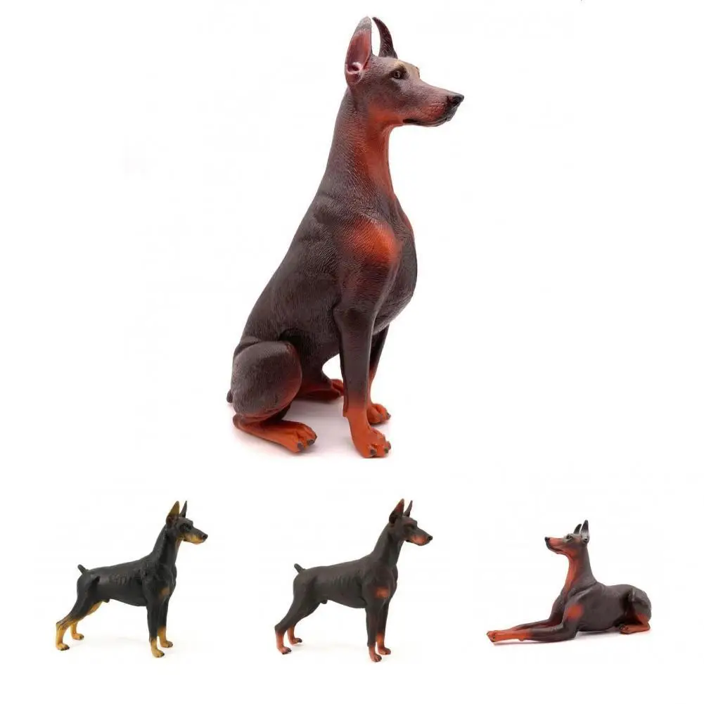 Практичная способность практичная экшн-фигурка игрушка Doberman Pinscher модель без