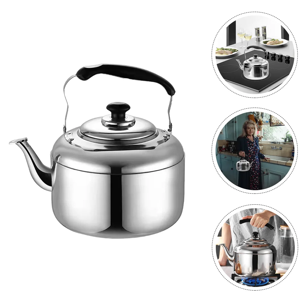 

Kettle Tea Water Whistling Teapot Stovetop Steel Stainless Potcoffee Stove Whistle Electric Gas Boiling Camping Over Pourmetal