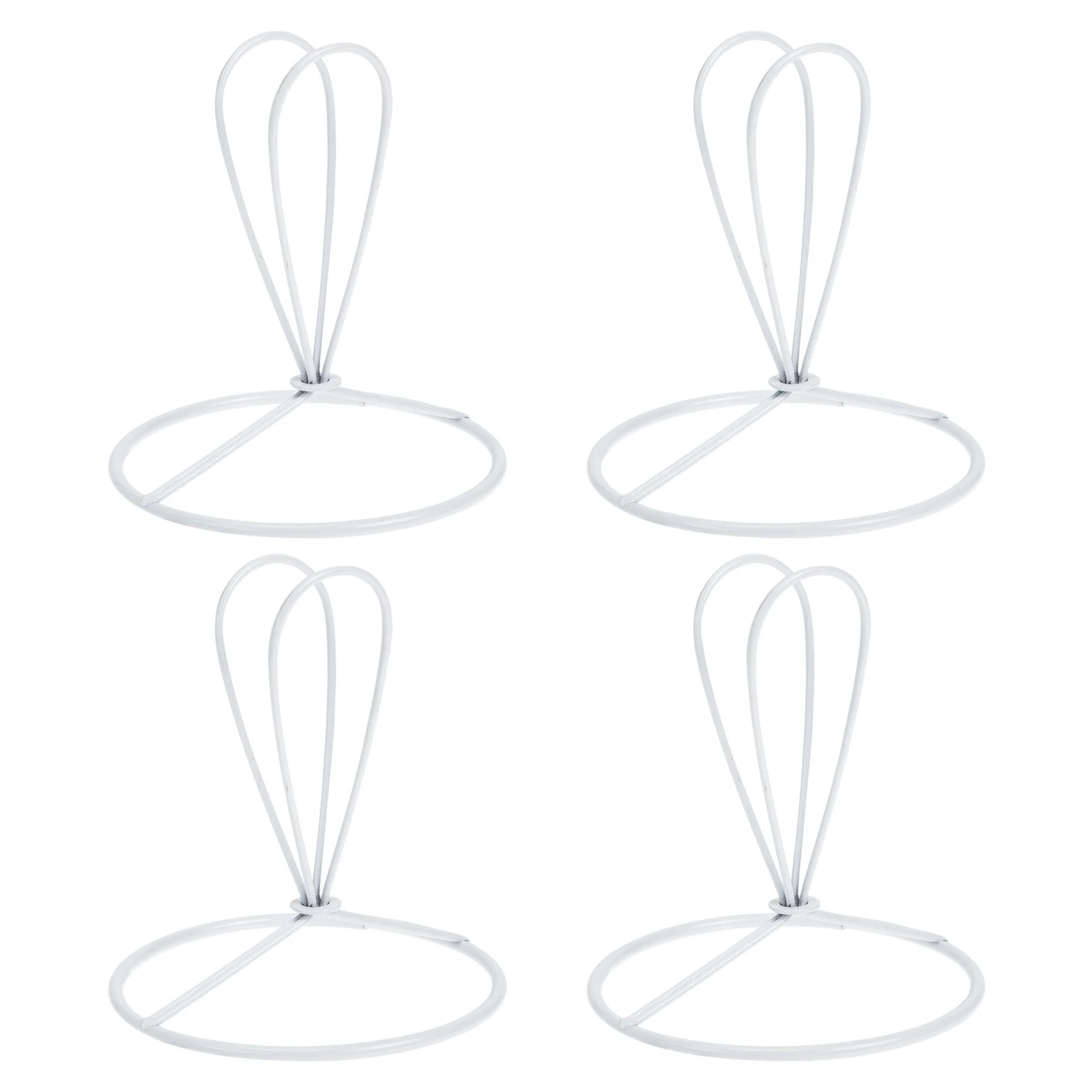 

4 Pcs Lamp Holder Clamp Bubble Shade Ring Wire Cover DIY Desk Iron For Lampshade