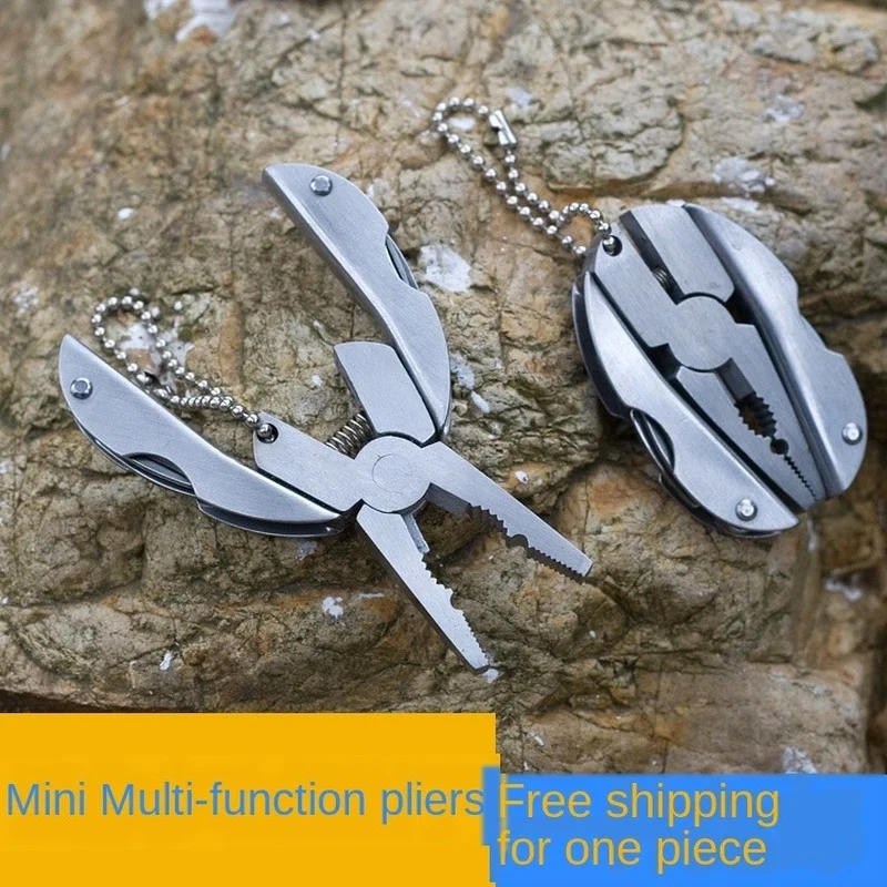 

Мультитул из нержавеющей стали для наружных работ, Alicates, Cuchillo, Llavero, Destornillador, Multitools