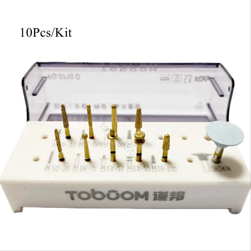 

FG0710D Dental Teeth Polishing Drills Porcelain Geneer Diamond Burs Gold Veneers Kit
