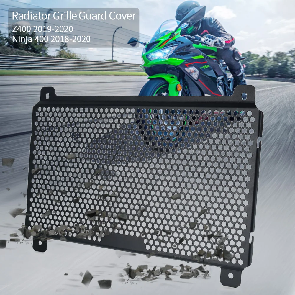

For Kawasaki Z400 Ninja 400 Z 400 Ninja400 2019 2020 Motorbike Accessories CNC Radiator Guard Cover Protector Grille Grill Cover