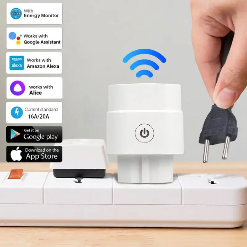 Смарт-розетка AUBESS Tuya с поддержкой Wi-Fi 16 А 20 |