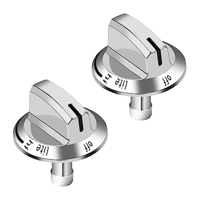 

2PCS Gas Stove Knobs 5304525746 Range Replacement Knobs Replacement Parts Compatible For Frigidaire Gas Range Oven Stove
