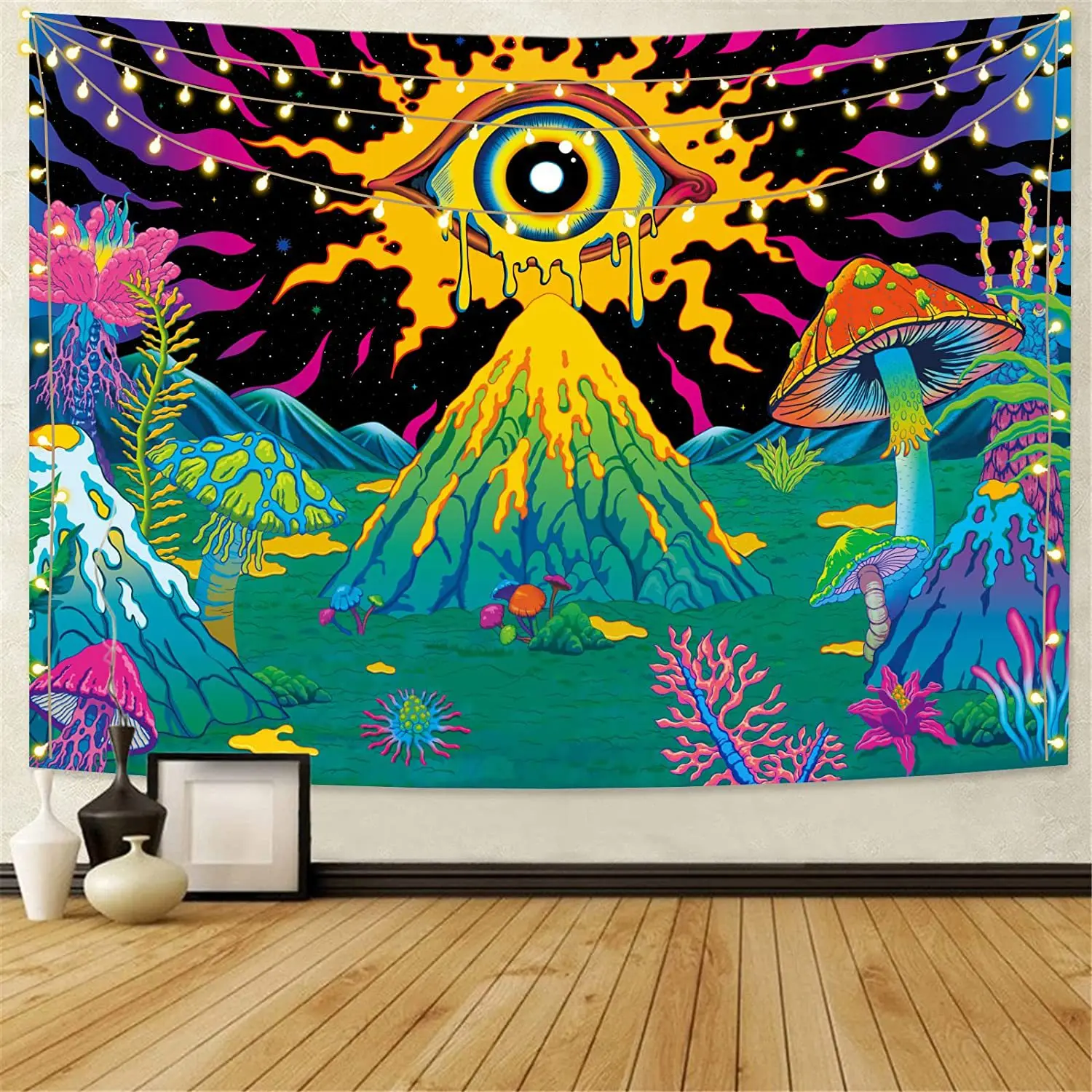 

Tapestry Hot Sale Collection Series Background Cloth Mandala Mushroom Butterfly Dormitory Wall Decoration Cloth Room Tapestries